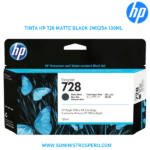 TINTA HP 728 3WX25A 130ML MATTE BLACK PARA T730/T830 ORIGINAL