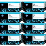Tintas para Plotter HP DesignJet Z5400 / HP 772 300ml CN630A Amarillo, CN633A Negro Fotográfico, CN634A Gris Claro, CN635A Negro Matte, CN636A Cian. Plotters Compatibles: HP DesignJet Z5400.