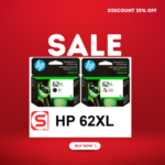 Tinta HP 62XL original C2P07AL Tricolor Y Tinta HP 62XL Negra Original