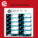 Pack de Tinta y Cabezal HP 746,747