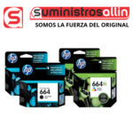 Tintas Originales HP 664 XL Negro/Tricolor