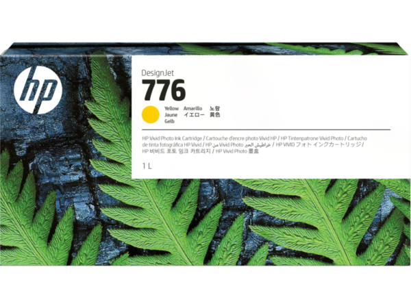 Cartucho de tinta amarilla HP 776 de 1 litro (1XB08A)