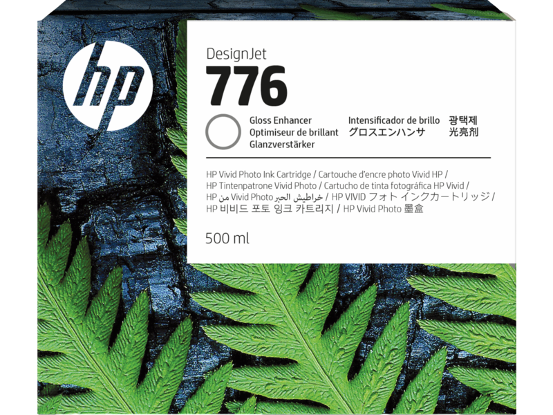 c07813167 Cartucho de tinta de mejorador de satinado HP 776 de 500 ml (1XB06A) - Imagen 1