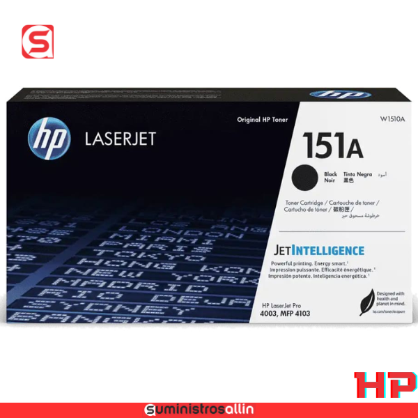 HP 151A BLAK Cartucho de Tóner W1510A HP 151A Negro LaserJet Pro 4103 - Imagen 1