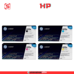 pack: Black, Cyan, Magenta & Yellow HP CP5525/ M750 Original Toner Cartridges, CE270A/ CE271A/ CE272A/ CE273A (650A)