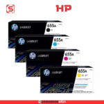 Original HP 655A LaserJet Toner Set (CF450A, CF451A, CF452A, CF453A) - Black, Cyan, Magenta, Yellow