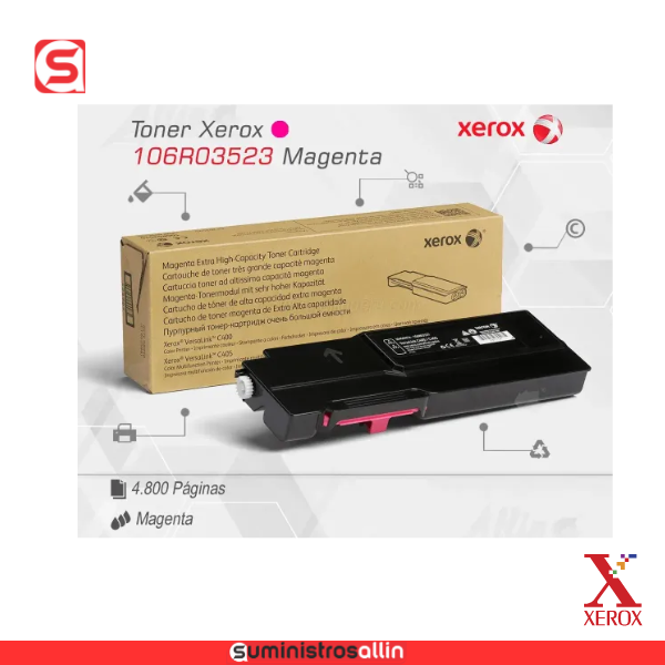 XEROX C400 M Tóner 106R03523 Xerox Magenta - Imagen 1