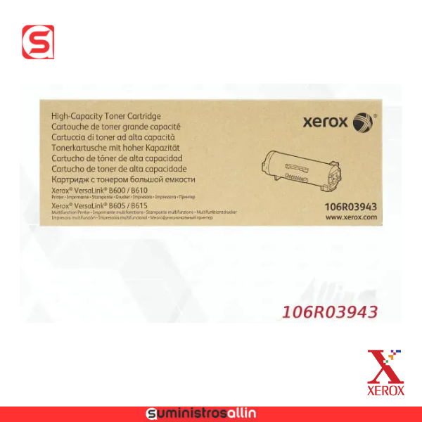 xerox B610 media Tóner 106R03943 Xerox Negro - Imagen 1