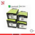 Kit Toner 80C8X Lexmark 80C8XK0, 80C8XC0, 80C8XY0, 80C8XM0