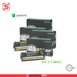 Kit Tóner C736H1 Lexmark C736H1CG, C736H1YG, C736H1MG, C736H1KG