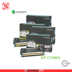 Kit Tóner C736H1 Lexmark C736H1CG, C736H1YG, C736H1MG, C736H1KG