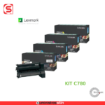 Kit de Tóner Lexmark C780 – C780H1KG, C780H1CG, C780H1MG, C780H1YG