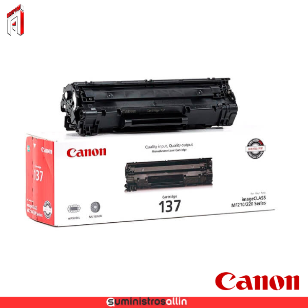 137 Toner Canon 137 Negro, 2.400 Páginas - Imagen 1