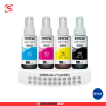 Tinta Epson T664320-AL Magenta, cyan, negra, yellon 664,
