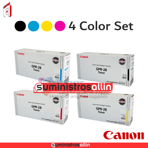 gpr 28 Toner Canon GPR-28K Negro, yellow, cyan, magenta 36.600 Paginas - Imagen 1