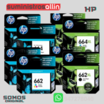 Tinta HP® 664XL y 664 Negro y color F6V31AL, 480 Páginas