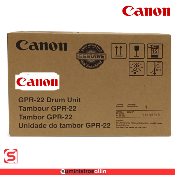 tam. 22 Tambor Canon GPR22 Negro, 8.400 Paginas - Imagen 1