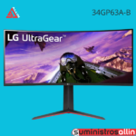 Monitor Gaming LG UltraGear Curvo (1800R) 34GP63A-B 34" UltraWide QHD (3440x1440) Panel VA