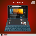 Notebook Lenovo Yoga Book 9 13IRU8, 2 x 13.3" 2.8K OLED Touch, Core i7-1355U 1.7/5.0GHz