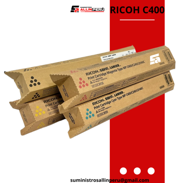 Ricoh IM C400 original Toner Set 8,000 Page blak, magenta, yellow, cyan
