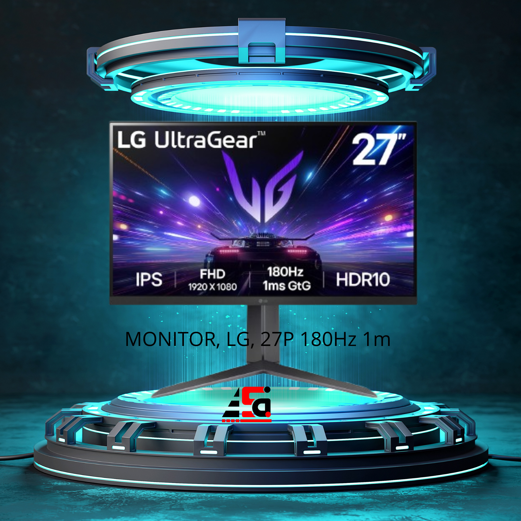 MONI 14 MONITOR, LG, 27P 180Hz 1ms IPS PIVOT 27GS65F - Imagen 1