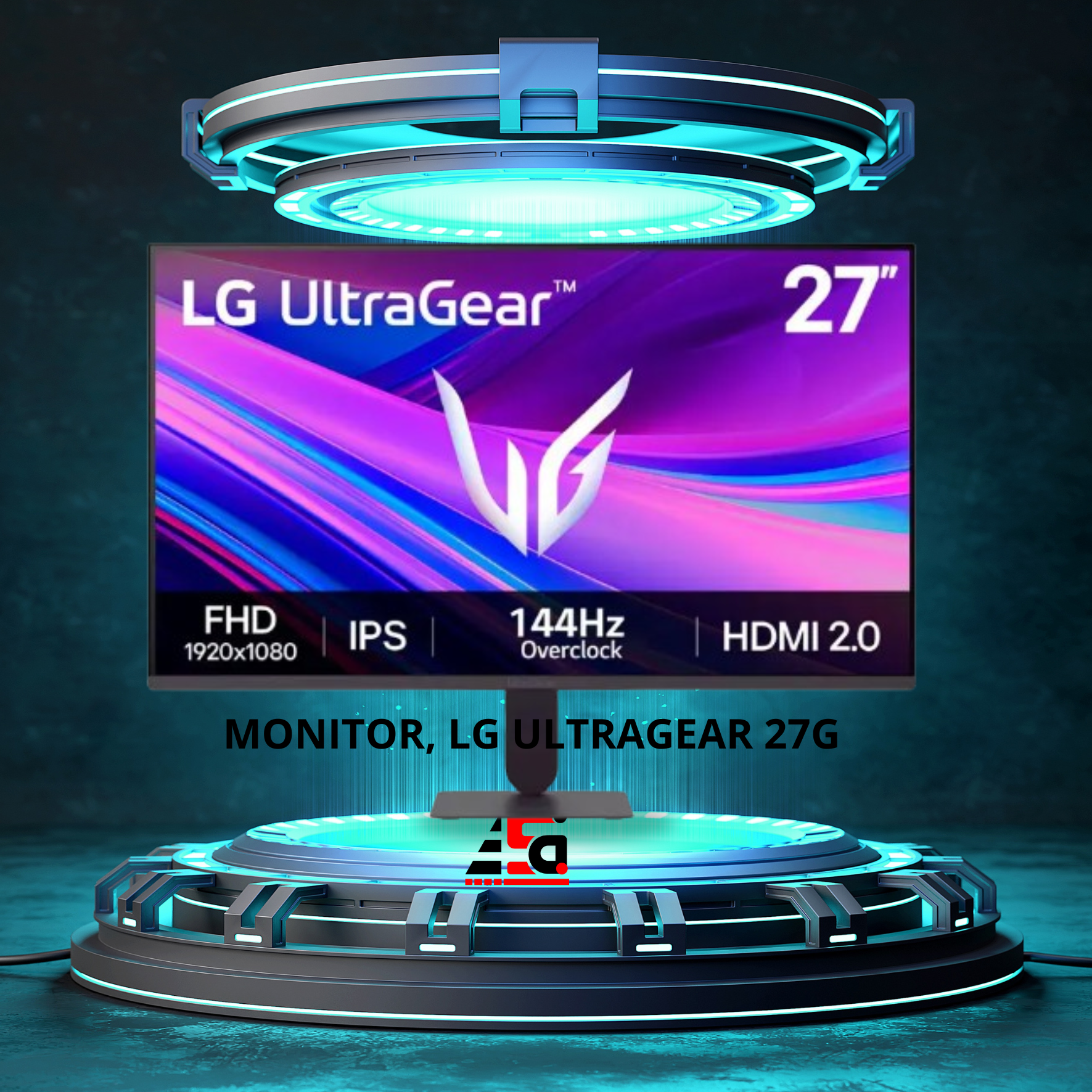 MONITOR 10 MONITOR, LG ULTRAGEAR 27G411A-B, 27P FHD IPS 144HZ 1MS - Imagen 1
